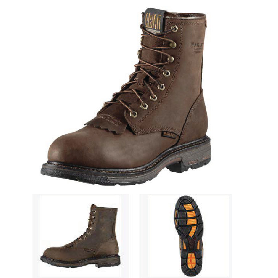 Ariat Men’s WorkHog 8" Waterproof Composite Toe Work Boot - Pay With Points