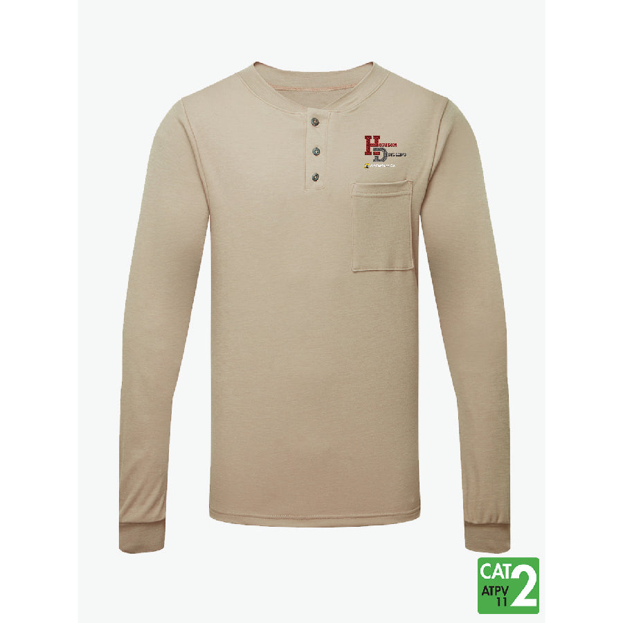 Front Line 6.9 oz Henley Long Sleeve T-Shirt