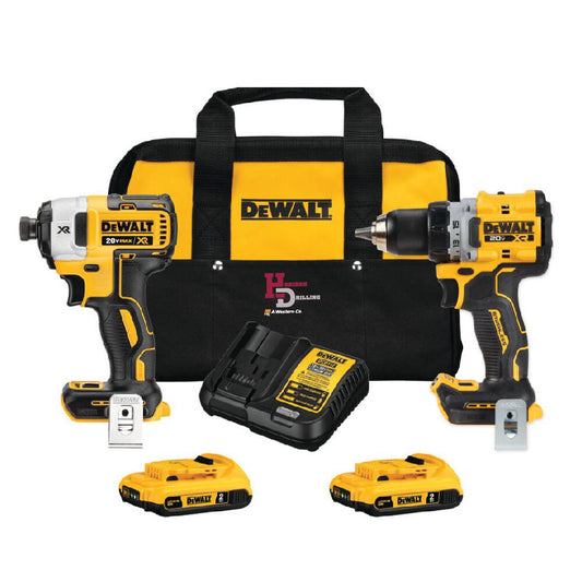 Dewalt 20V MAX XR Brushless Drill/Driver & Impact Driver Combo Kit