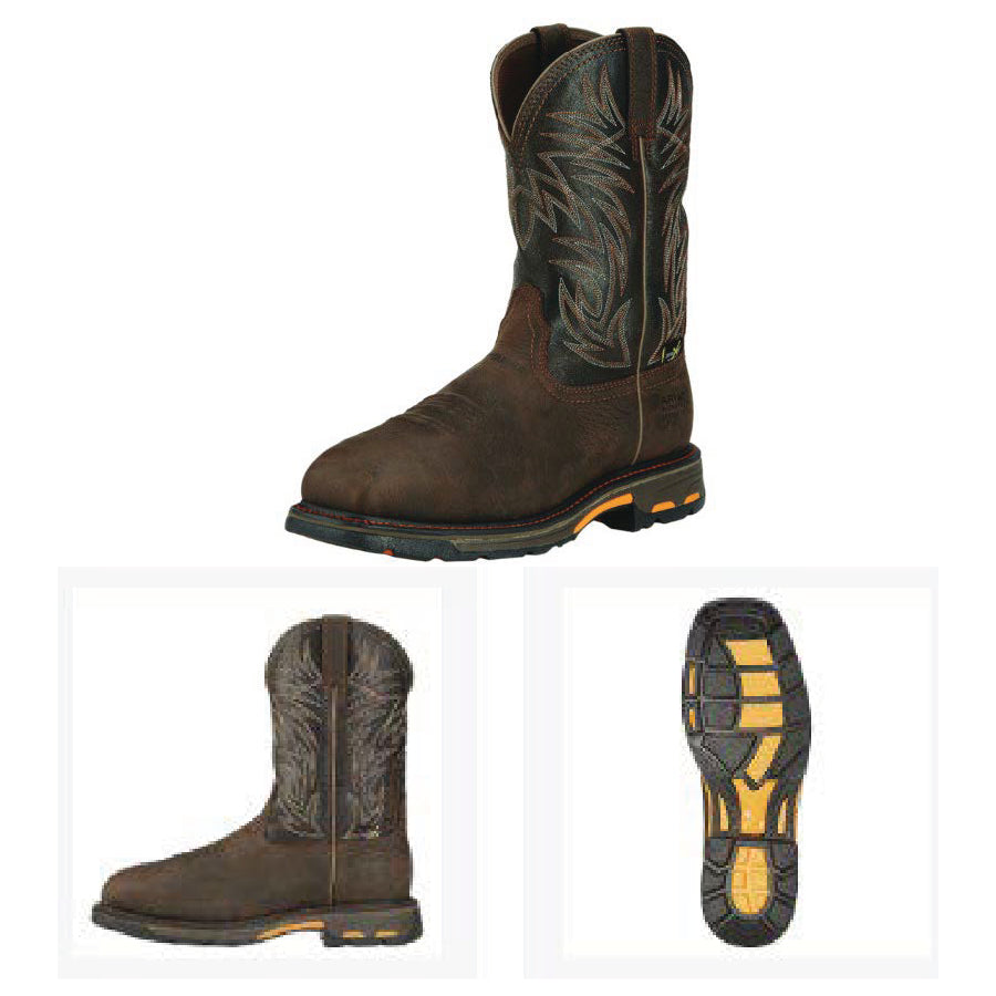Ariat Men’s WorkHog Wide Square Toe MetGuard Waterproof Composite Toe Work Boot - Pay With Points